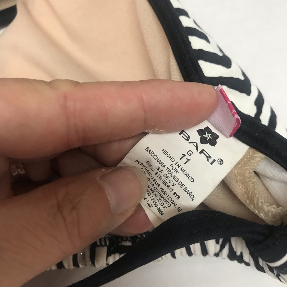 BARI Striped String Bikini Top - Picture 4 of 4